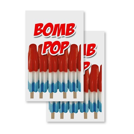 Signmission Bomb Pop, Vinyl Decals Only 24 Inch x 36 Inch, Vinyl Decal, 2PK DSB-2436-2PACK-Bomb Pop