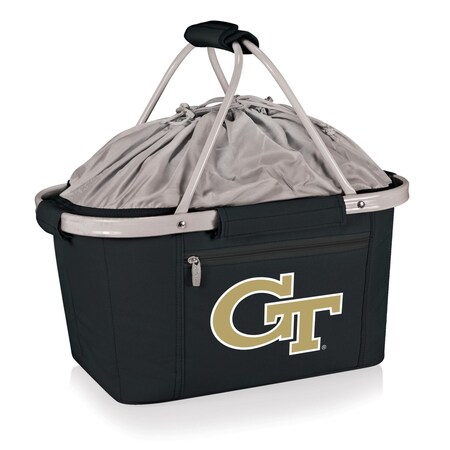 Picnic Time Family Of Brands NCAA Georgia Tech Yellow Jackets Metro Shopping Basket - Insulated Picnic Basket 645-00-175-194-0
