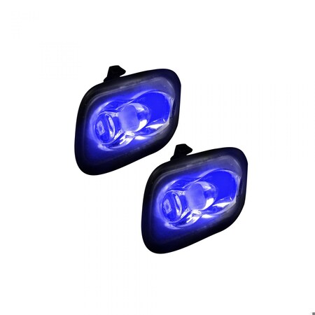 Recon Truck Accessories 15-17 F150/17-C RAPTOR/17-C F250/F350/F450/F550 ULTRA HIGH POWER LED MIRROR/PUDD 264243BL