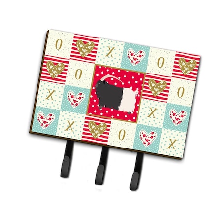 Carolines Treasures 6 x 2 x 9 in. Welsh Black-Necked Goat Love Leash or Key Holder CK5314TH68