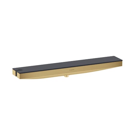 Hansgrohe Rainfinity Wall Outlet 500 with Handshower Holder and Shelf in Brushed Gold Optic 26843251