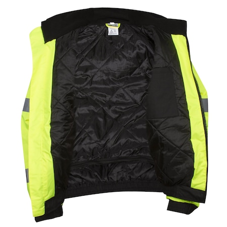 Reptyle Bomber Jacket, Lime, Class 3, Type R J221-M