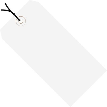 Partners Brand Shipping Tags, Pre-Strung, 13 Pt., 5 1/4" x 2 5/8", White, PK1000 G11062G