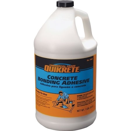 Quikrete 9902-01 Bonding Adhesive, Liquid, Vinyl Acetate, White, 1 gal Bottle 990201