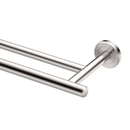 Gatco Latitude II 24" Double Towel Bar, Satin Nickel 4294