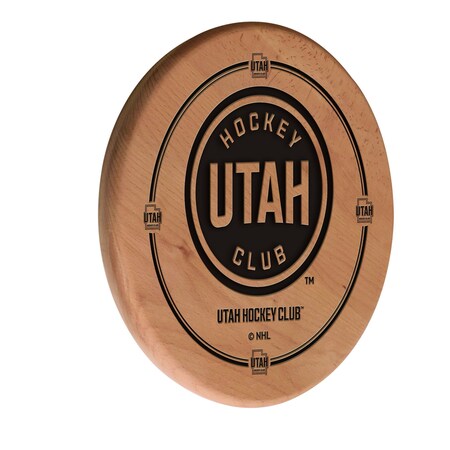 Holland Bar Stool Co Utah Hockey Club 13in Laser Engraved Solid Wood Sign WSgn