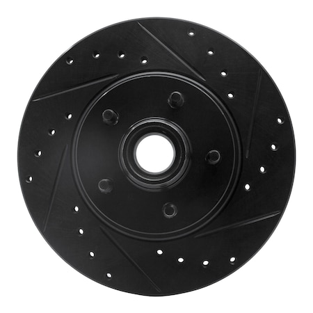 Dynamic Friction Co DFC Brake Rotor - Drilled and Slotted - Black 633-54141R