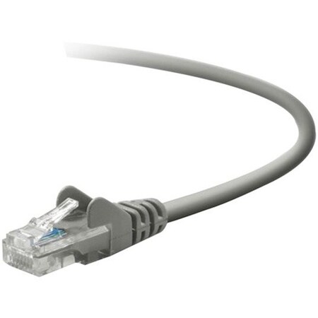 Belkin Cable, Cat5E, Utp, Rj45M/M, 10, Gry, Patch, Snagless, Taa TAA791-10-GRY-S