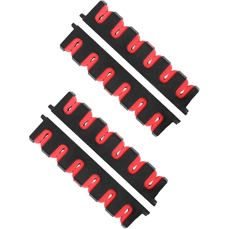 Simple Deluxe Horizontal Fishing Rod Holders Wall-Mounted - Fishing Rod Rack Great Fishing Pole Holder for Garage SOFISHRODRACKHREDX2