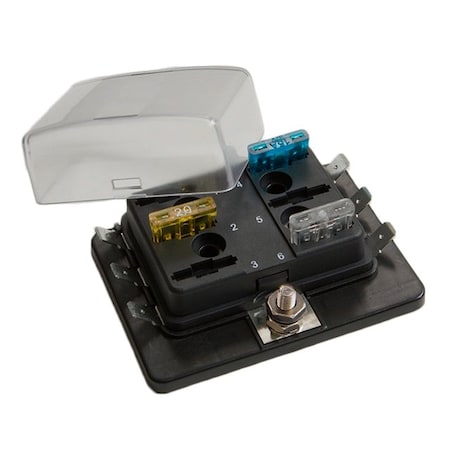 Optifuse Fuse Block for Regular Blade, 6P BLR-306