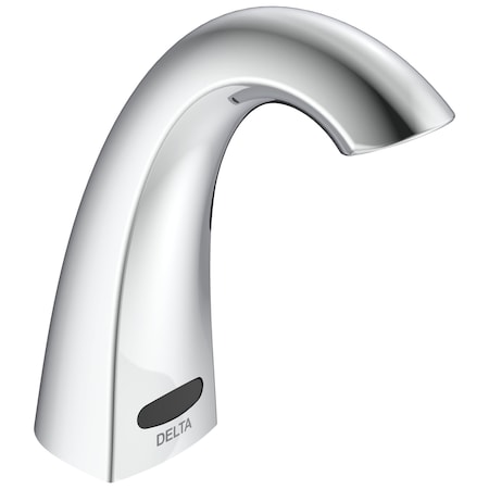 Delta Commercial 590T Deckmount Electronic Hi-Rise Faucet, Bt, 1.5Gpm, Trim Only In Chrome 590TF1128TR