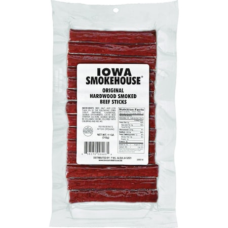 Iowa Smokehouse 11 Oz. Original Smoked Meat Sticks Jerky is-mb11