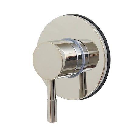 Kingston Brass Single-Handle Six-Way Diverter Valve with Round Trim Kit, Polished Nickel KS4036DL
