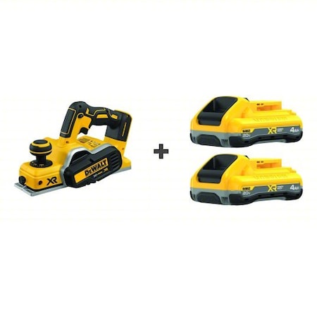 Dewalt Cordless Planer, 20V MAX Battery Platform DCP580B/DCB2104-2