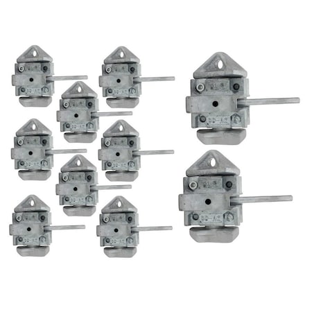 Mytee Products Sea Rail Shipping Container Manual Twist Lock Twistlock Left-Right Handlocking, 10PK CTL-Manualx10