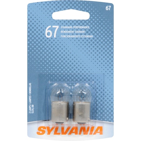 Sylvania Bulbs, 8 W, Mini-Halogen, 13.5 V 67.BP2