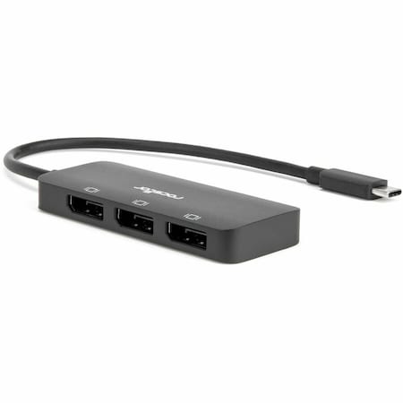 Rocstor USB-C 4K TRIPPLE DISPLAYPORT ADAPTER, 3X DISPLAYPORT 4K PORTS, SUPPORTS DP 1.4 A Y10A303-B1