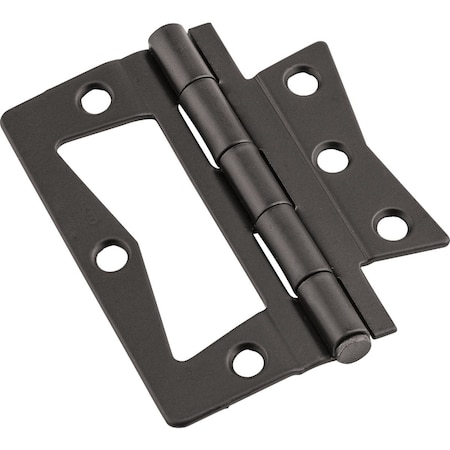 National Hardware 3'' Oil Rubbed Bronze Surface-Mounted Door Hinge, 2-Count N830-436