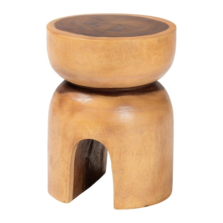 Bali & Pari Abrina Solid Suar Wood End Table 263-14278-ZORO