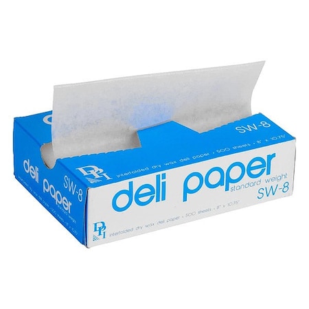 Zoro Select Deli Paper, White, 10 3/4 in L, PK6000 105302