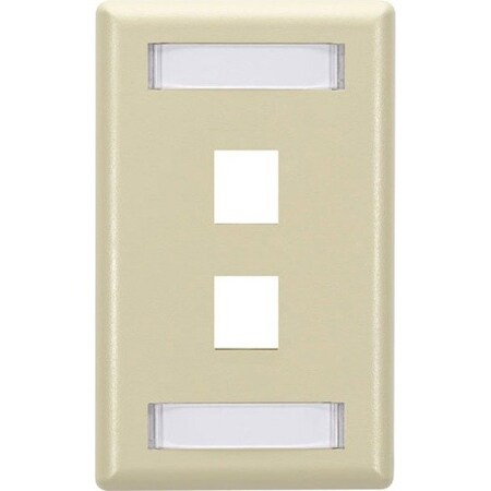 Black Box Gigastation2 Wallplate, 2-Port Single-Ga WPT460