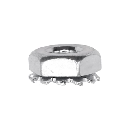 Auveco 10-24 Hex Keps Lock Washer And Nut Zinc, 100PK 3494