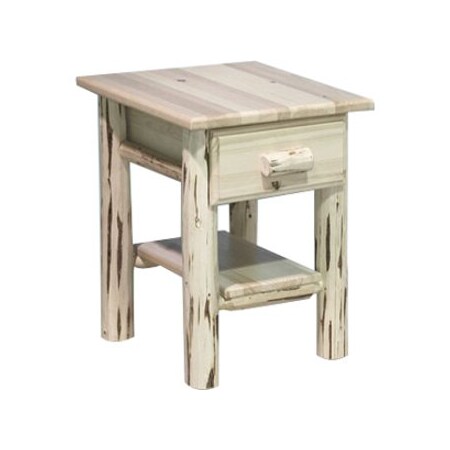 Montana Woodworks MWND Nightstand with Drawer and Shelf - Ready To Finish MWND