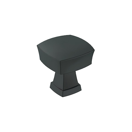 Amerock Stature 1-1/4 in 32 mm Length Matte Black Cabinet Knob BP11287FB