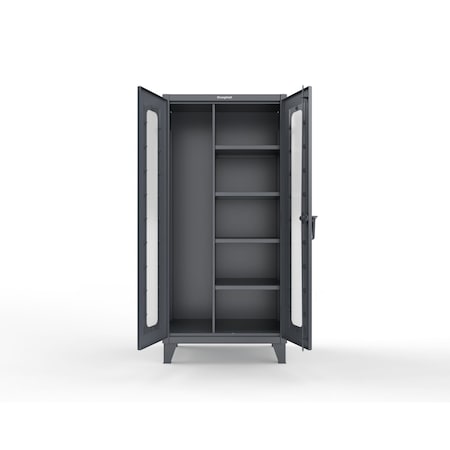 Strong Hold Extreme Duty Clear View Janitorial Storage Cabinet 36-LD-BC-244
