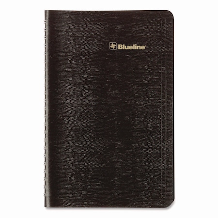 Blueline Plan and Link Weekly Planner, 8in x 5in, Black Cover, 12-Month Jan to Dec: 2025 C5075.81T