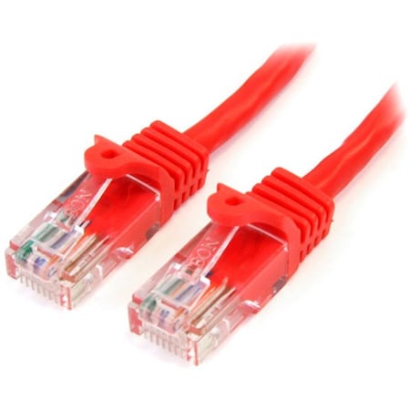 Startech.Com 3FT RED CAT5E SNAGLESS UTP PATCH CABLE 45PATCH3RD