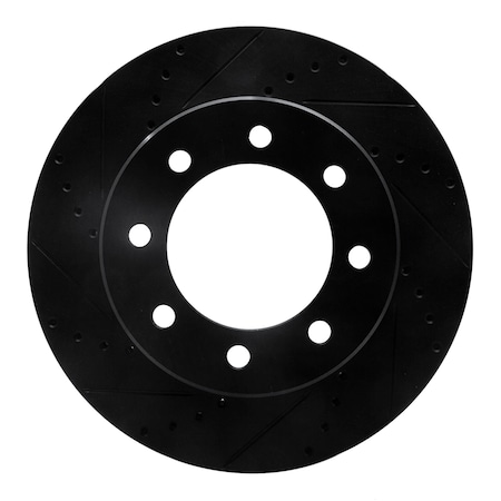 Dynamic Friction Co DFC Brake Rotor - Drilled and Slotted - Black 633-40110L