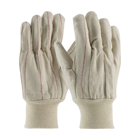 Pip Cotton Canvas Double Palm Glove with Nap-In Finish, Knit Wrist, 12PK 92-918
