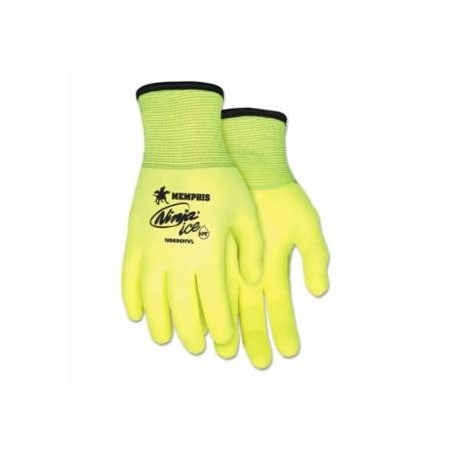 Mcr Safety Ninja Ice Hi-Vis Gloves, X-Large, Hi-Vis Lime/White, 12PK 127-N9690HVXL