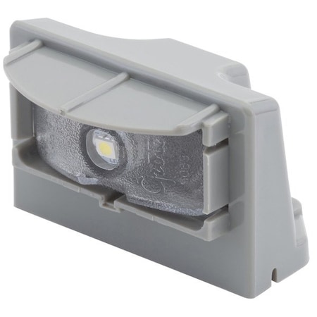 Grote Lighting MicroNova LED License Plate Light, Variable Voltage 9-32V, Vertical Mount, Gray, 60681