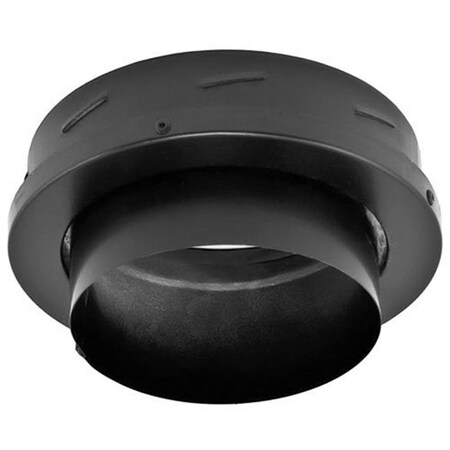 Dura-Vent 9458 Black 6'' DuraTech Finishing Collar with Adapter 6DT-FC