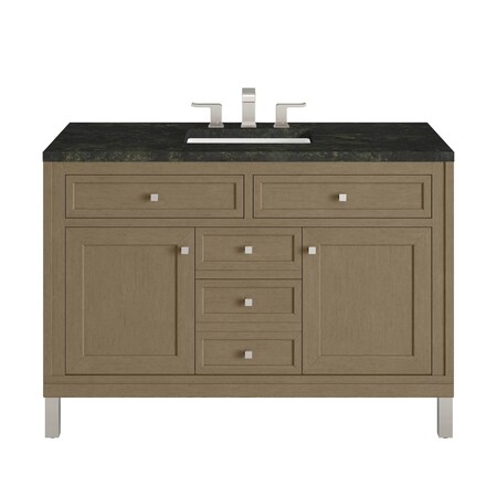 James Martin Vanities Chicago 48" Single Vanity, Walnut Whisper, w/ 3 CM Phantome Eclos Top 503-V48-WLW-3PHT