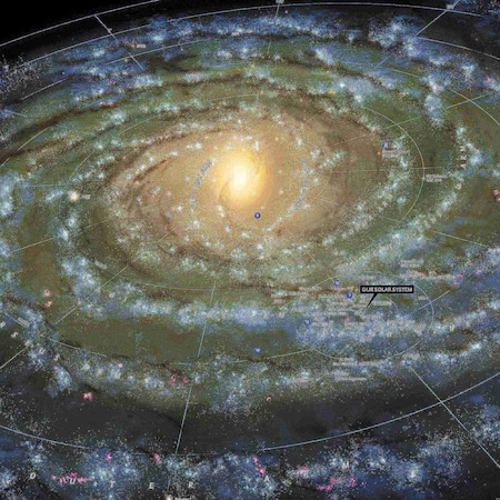 National Geographic The Milky Way Map, Laminated, 31.25'' x 20.25'' RE00620140