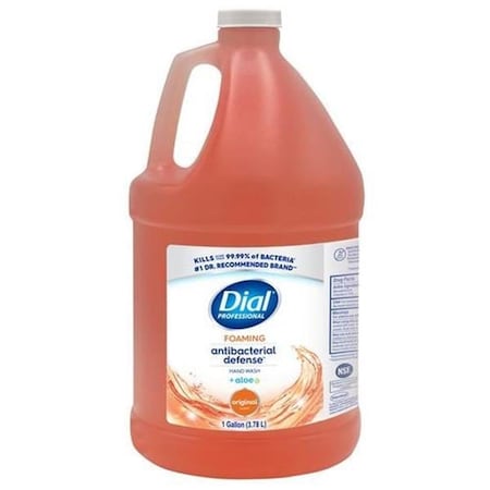 Dial 1 gal Plus Aloe hygienic Foaming Hand Wash, Orange, 4PK DIA35452