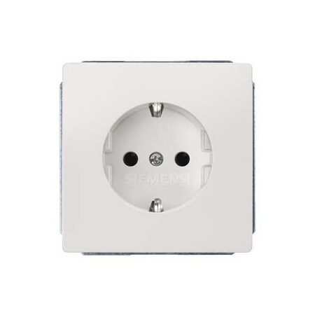 Siemens DELTA style, titanium white SCHUKO socket outlet 10/16 A 250 V with increased 5UB1855