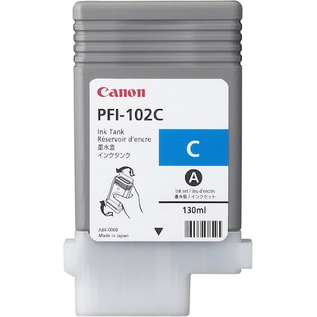 Canon PFI102C Dye Cyan Ink Tank 130ML 0896B001