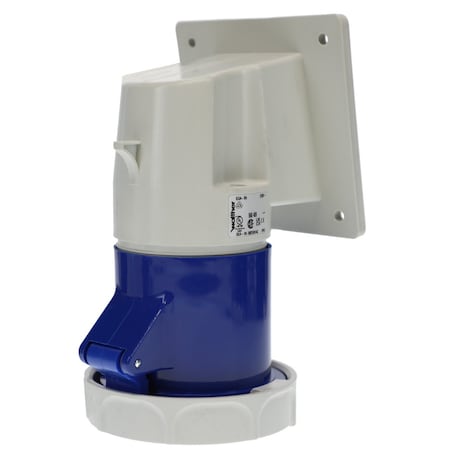 Walther-Werke Pin and Sleeve Receptacle, 60A, 3Ã¸ 250 or 230, 3 Phase, 3 Pole, Screw Terminals Wire Connection Type 568409