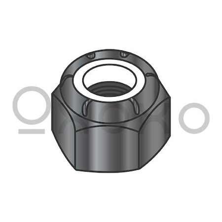 Oxoxo 7/16-14 NE Nylon Insert Hex Lock Nut Black Oxide, 600PK 359476