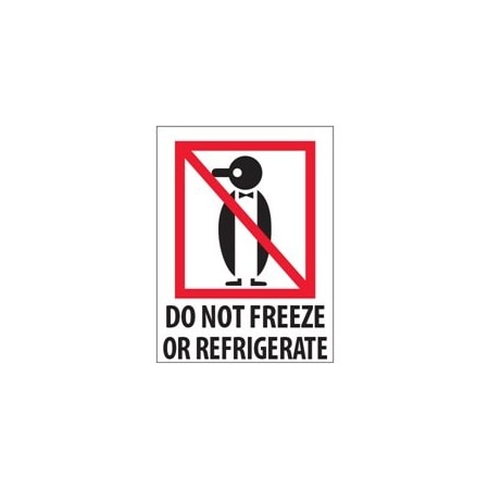 Bubblefast 3 x 4'' - ''Do Not Freeze or Refrigerate'' Labels BFDL4040
