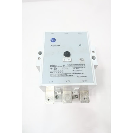 Allen Bradley AC CONTACTOR 200HP 250A AMP 110-130V-AC 100-D250ED11