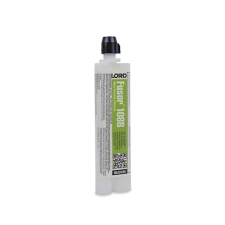 Lord Fusor Adhesives 2-Part Medium Bonding Adhesive, 7.6 oz Cartridge, Green, Paste, 4 hr Curing 108B