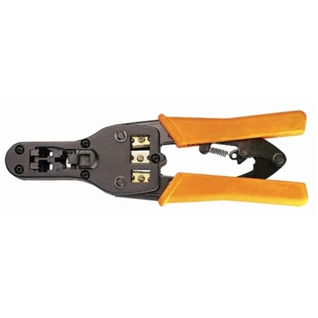 Homevision Technology Crimping Modular Plug 8P8C-RJ-45 6P6C-RJ-12 6P4C-RJ-11b Plugs with Ratchet HV486R