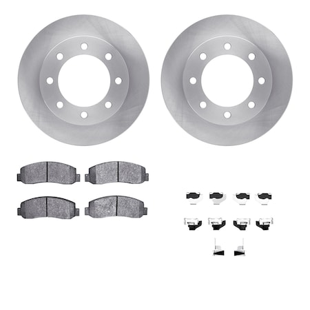 Dynamic Friction Co DFC Brake Rotor- Heavy Duty Brake Pad includes Hardware 6412-54239