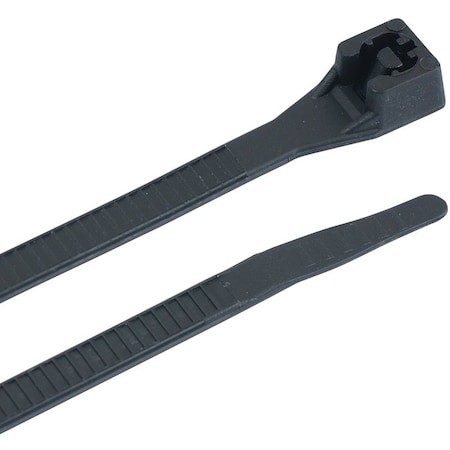 Gardner Bender Cable Tie, 15 in L, 4 in Max Bundle Dia., Black, Nylon 6/6, 120 lb Strength 45-515UVB