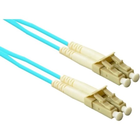 Enet LC/LC 10GB AQUA 50/125 DUPLEX MULTIMODE FIBER CABLE-13 METER - RETURN FOR D LC2-10G-13M-ENC